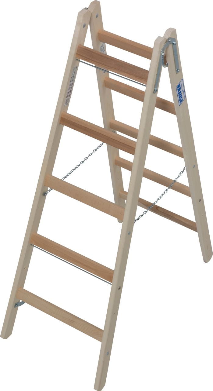 Drabina dwustronna drewniana 2x5 2,75m Krause Stabilo 170071 Dlaczego warto