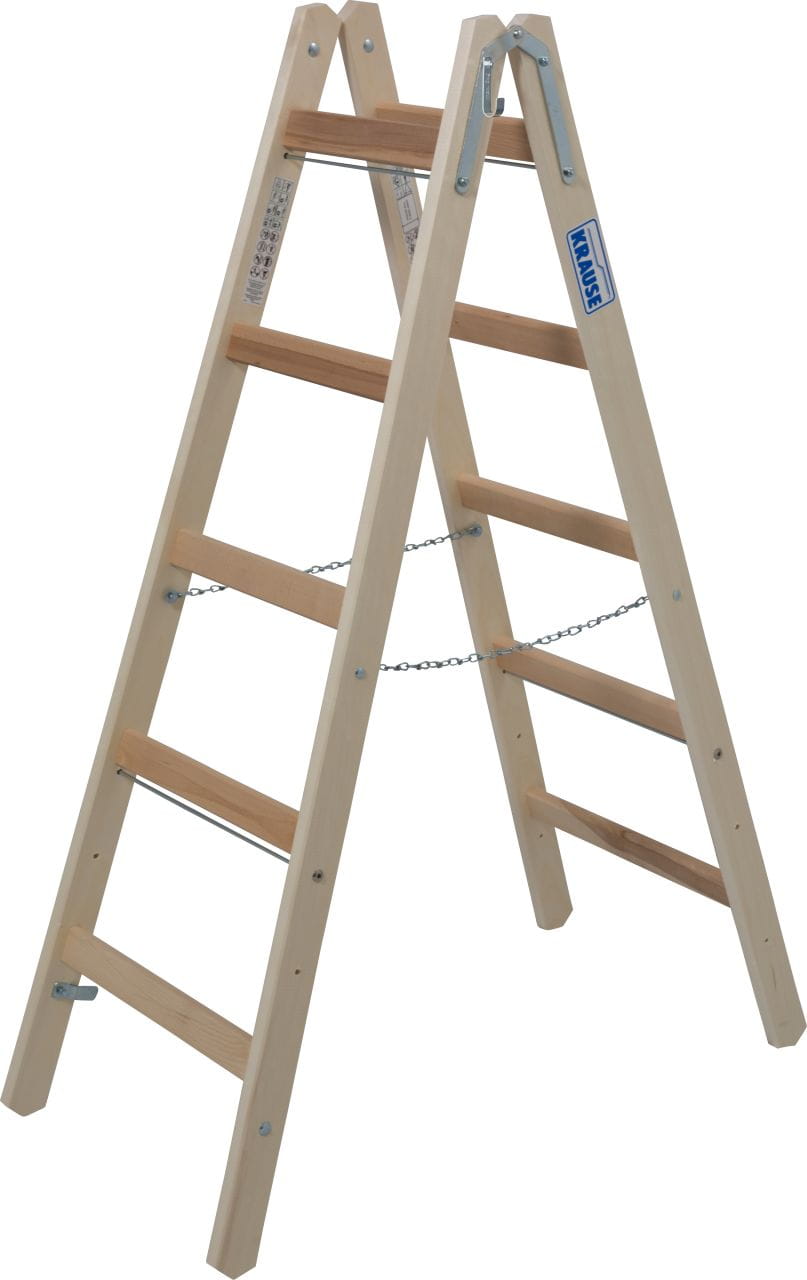 Drabina dwustronna drewniana 2x5 2,75m Krause Stabilo 170071 Cechy główne