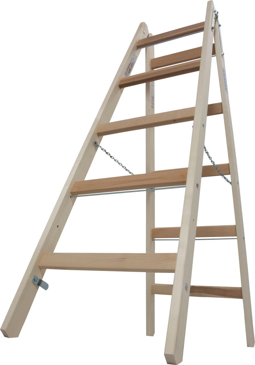 Drabina dwustronna drewniana 2x5 2,75m Krause Stabilo 170071 Zastosowanie w praktyce