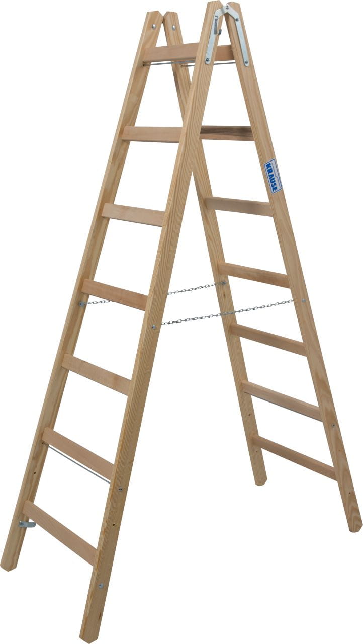 Drabina dwustronna drewniana 2x7 3,25m Krause Stabilo 170095 Dlaczego warto