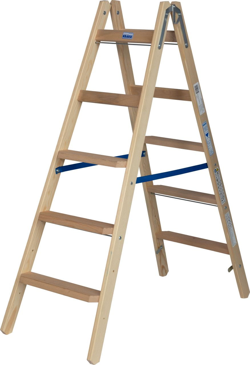 Drabina drewniana stopnie/szczeble 2x5 2,75m Krause Stabilo 818324 Dlaczego warto