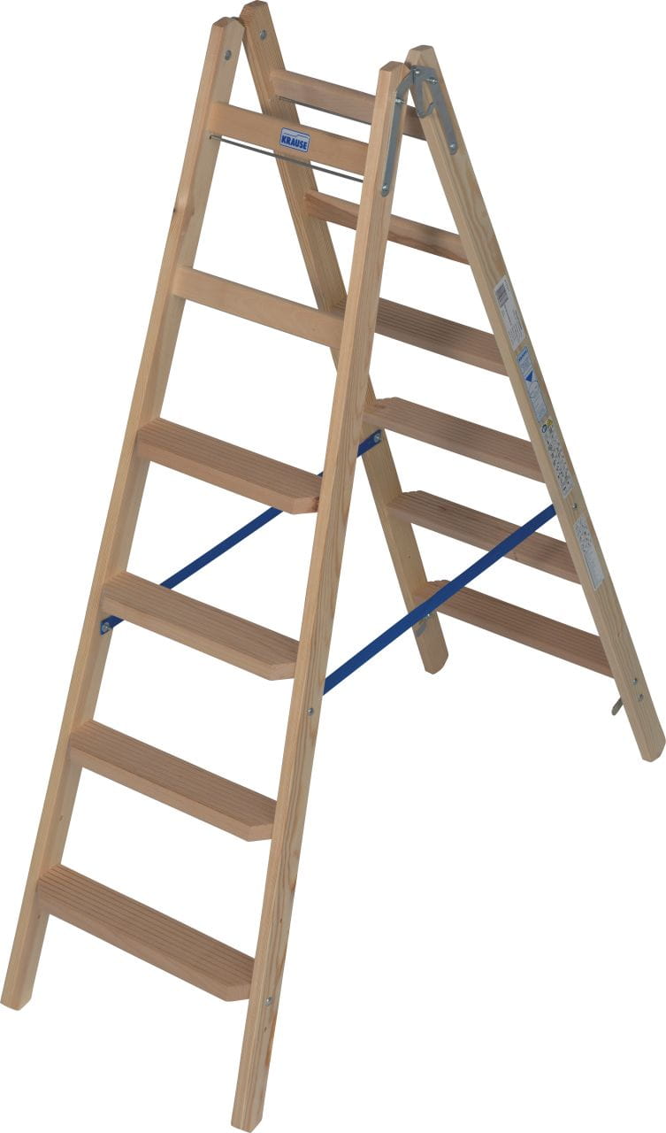 Drabina drewniana stopnie/szczeble 2x6 3m Krause Stabilo 818331 Cechy główne