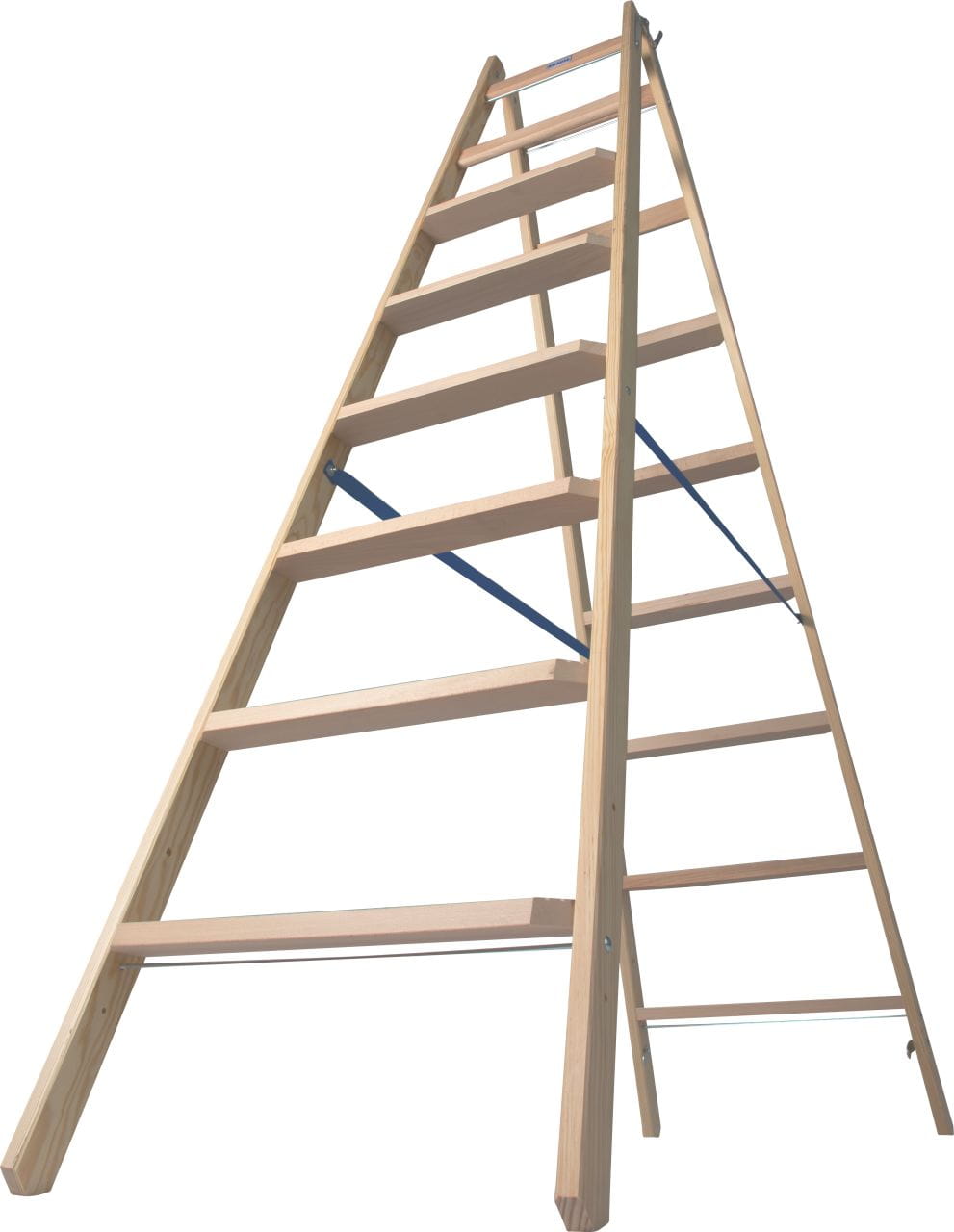 Drabina drewniana stopnie/szczeble 2x8 3,5m Krause Stabilo 818355 Zastosowanie w praktyce
