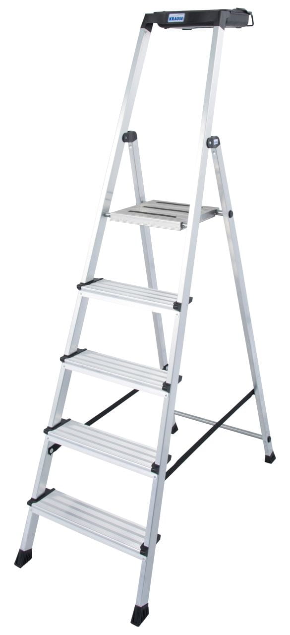 Drabina wolnostojąca 3.05m ze stopniami 1x5 Krause Securo 126535 Cechy główne