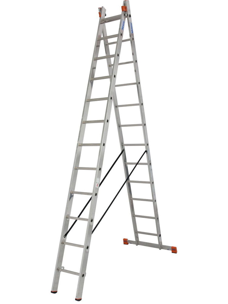 Drabina rozstawno-przystawna 2x12 Dubilo 129505 Krause nośność 150kg Dlaczego warto