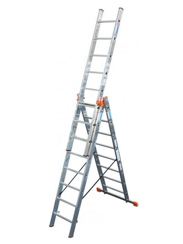 Drabina 3-częściowa 3x6 Tribilo 129642 Krause udźwig maks. 150kg Dlaczego warto
