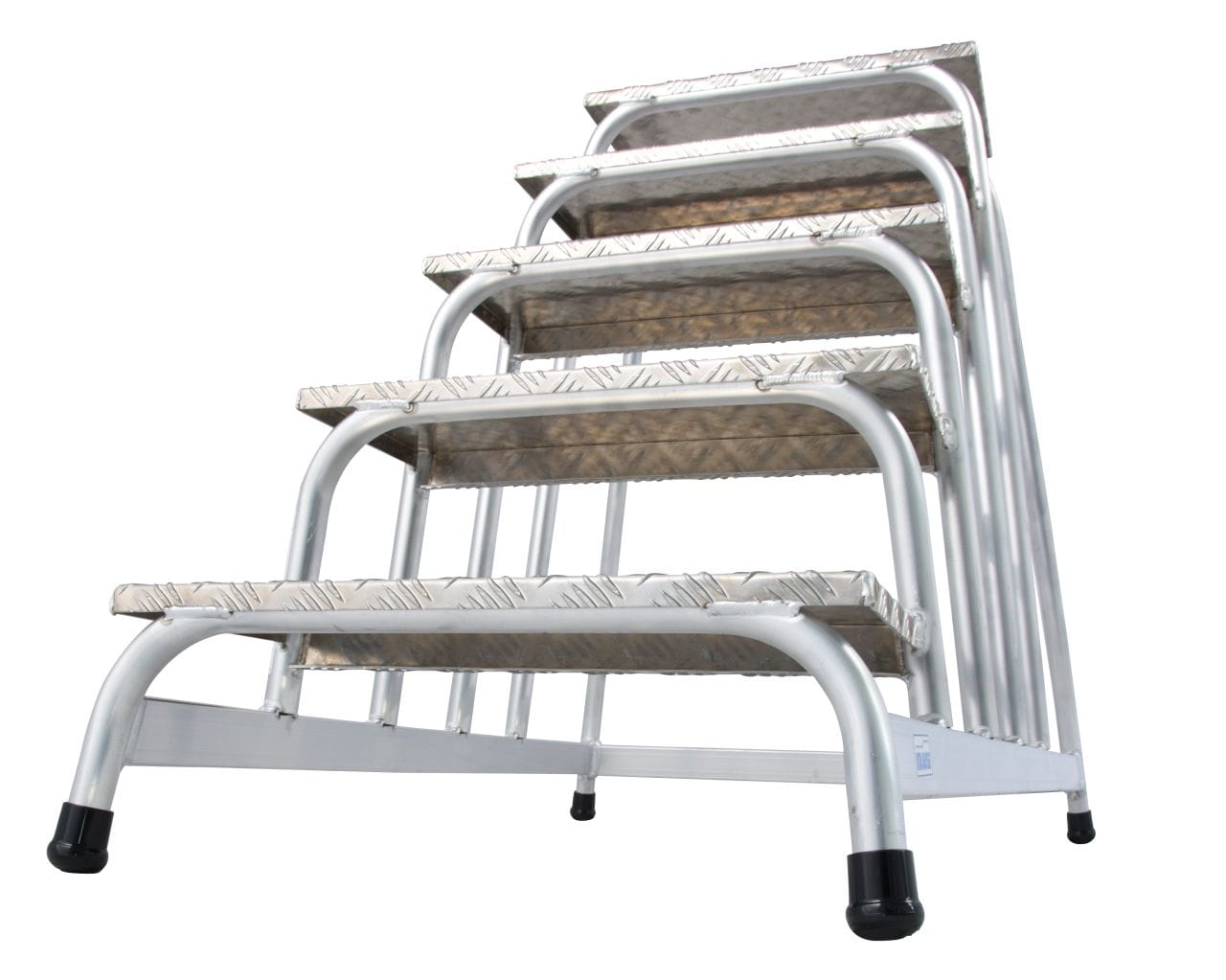 Schodki montażowe 1x5 3m Krause Stabilo 805058 z mocnego aluminium Zastosowanie w praktyce